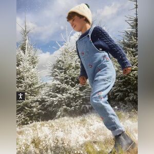 Mini Boden embroidered overalls 6-7yr
